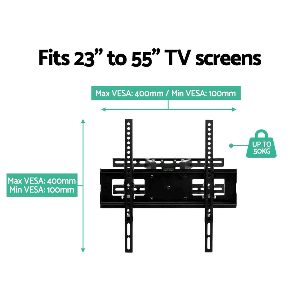 Artiss TV Wall Mount Bracket Tilt Swivel Full Motion Flat Slim LED LCD 23 32 42 50 55 inch-Audio &amp; Video &gt; TV Accessories - Peroz Australia - Image - 4