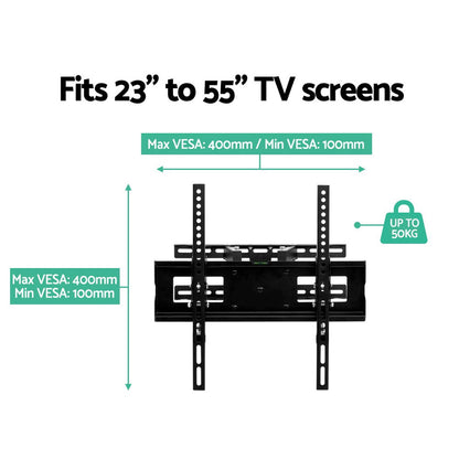 Artiss TV Wall Mount Bracket Tilt Swivel Full Motion Flat Slim LED LCD 23 32 42 50 55 inch-Audio &amp; Video &gt; TV Accessories - Peroz Australia - Image - 4