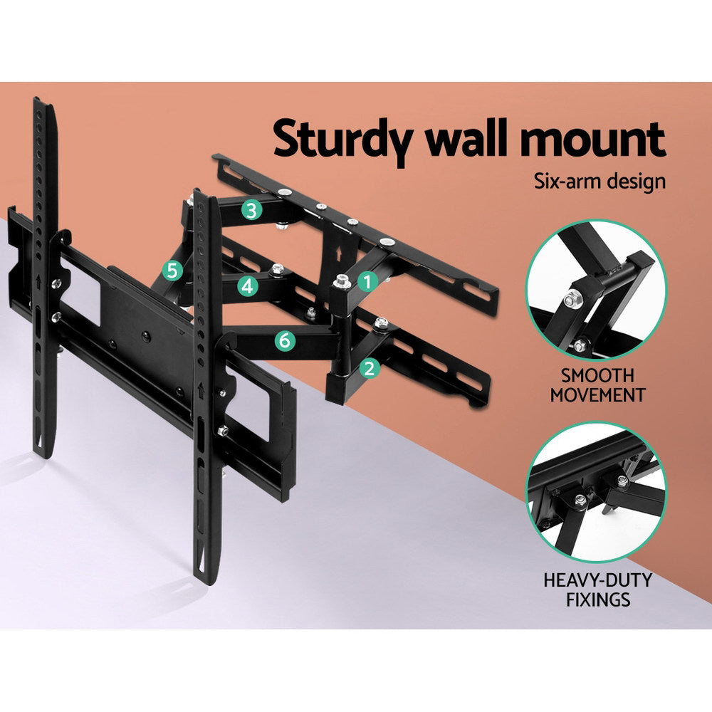 Artiss TV Wall Mount Bracket Tilt Swivel Full Motion Flat Slim LED LCD 23 32 42 50 55 inch-Audio &amp; Video &gt; TV Accessories - Peroz Australia - Image - 5