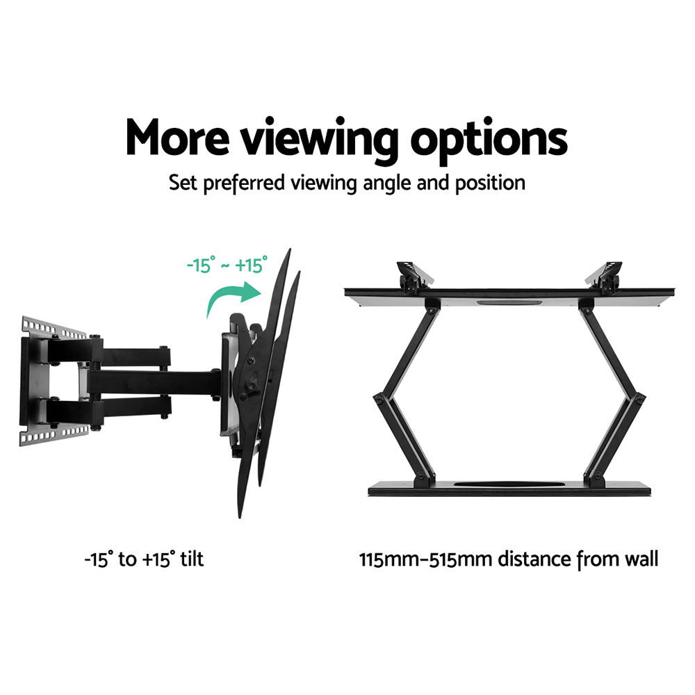 Artiss TV Wall Mount Bracket Tilt Swivel Full Motion Flat Slim LED LCD 32 inch to 80 inch-Audio &amp; Video &gt; TV Accessories - Peroz Australia - Image - 5