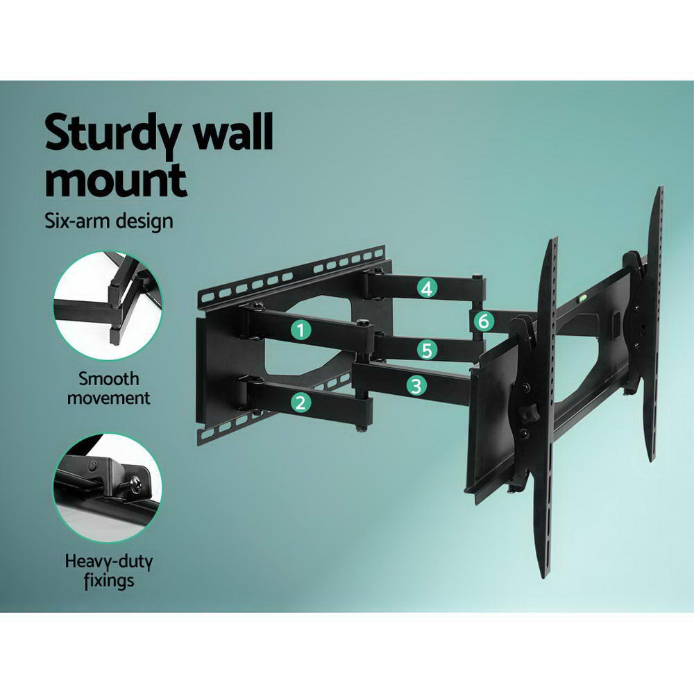 Artiss TV Wall Mount Bracket Tilt Swivel Full Motion Flat Slim LED LCD 32 inch to 80 inch-Audio &amp; Video &gt; TV Accessories - Peroz Australia - Image - 7