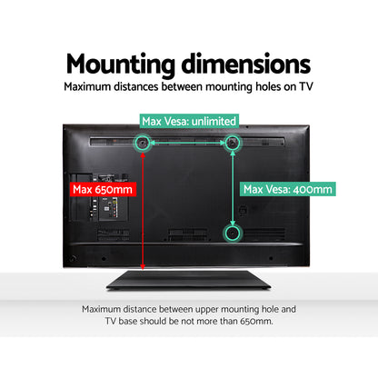 Artiss TV Mount Stand Bracket Riser Universal Table Top Desktop 32 to 65 Inch-Audio &amp; Video &gt; TV Accessories - Peroz Australia - Image - 6