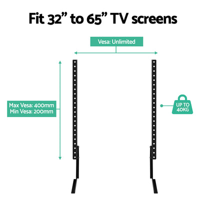 Artiss TV Mount Stand Bracket Riser Universal Table Top Desktop 32 to 65 Inch-Audio &amp; Video &gt; TV Accessories - Peroz Australia - Image - 7