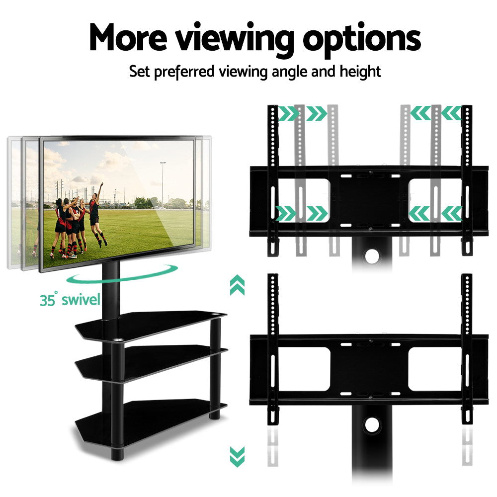 Artiss 3 Tier Floor TV Stand with Bracket Shelf Mount-Audio &amp; Video &gt; TV Accessories - Peroz Australia - Image - 5