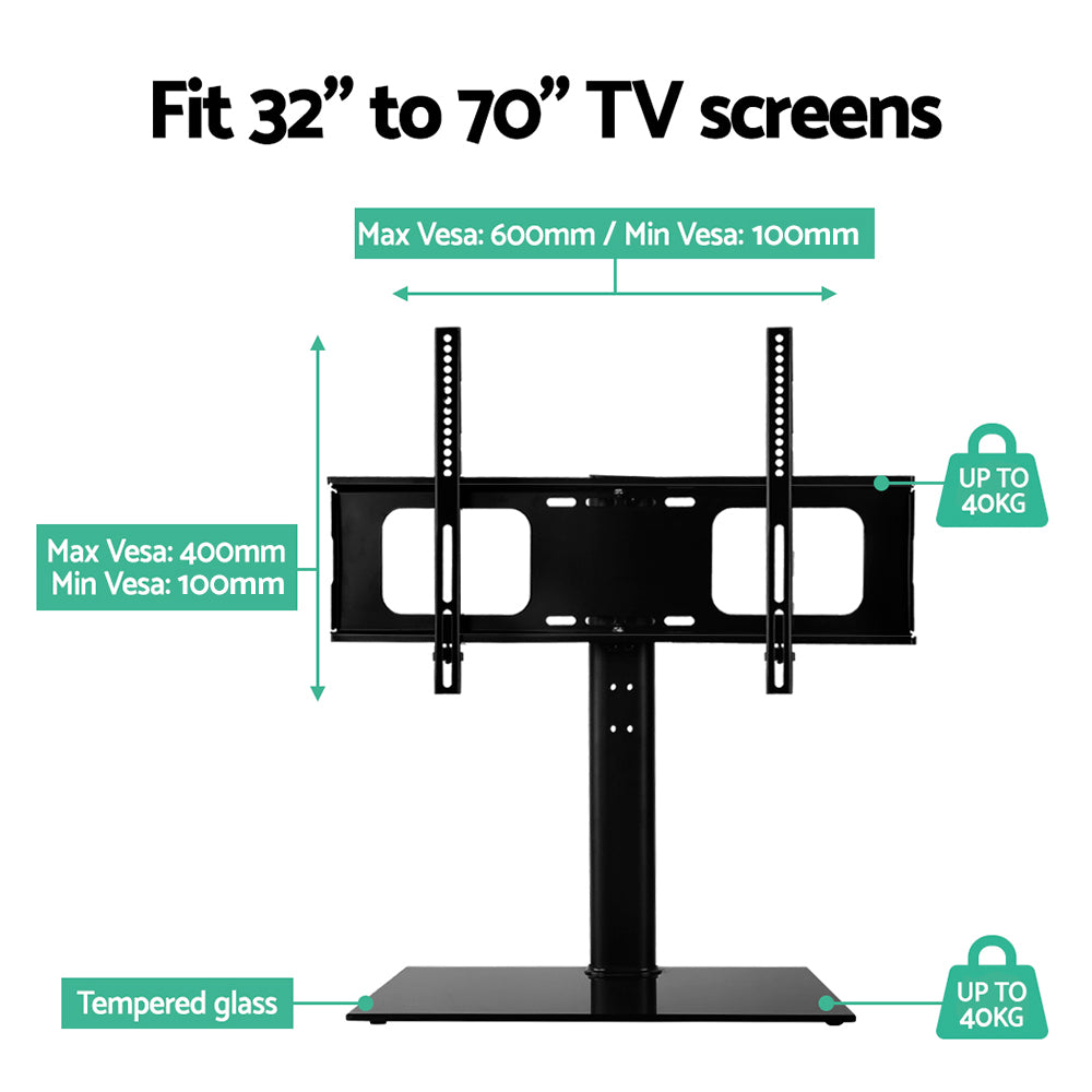 Artiss Table Top TV Swivel Mounted Stand-Audio &amp; Video &gt; TV Accessories - Peroz Australia - Image - 4