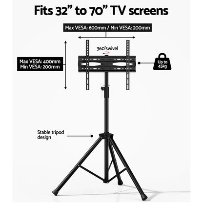 Artiss TV Stand Mount 32-70&quot; Swivel Bracket Tripod Universal LED LCD Home Office-Furniture &gt; Living Room-PEROZ Accessories