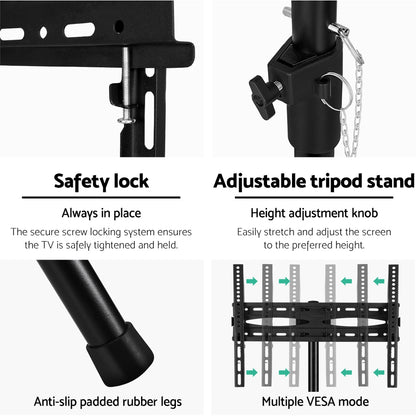Artiss TV Stand Mount 32-70&quot; Swivel Bracket Tripod Universal LED LCD Home Office-Furniture &gt; Living Room-PEROZ Accessories