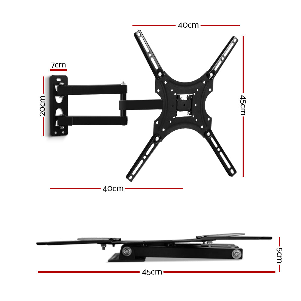 Artiss TV Wall Mount Monitor Bracket Swivel Tilt 24 32 37 40 42 47 50 Inch LED LCD-Audio &amp; Video &gt; TV Accessories - Peroz Australia - Image - 2