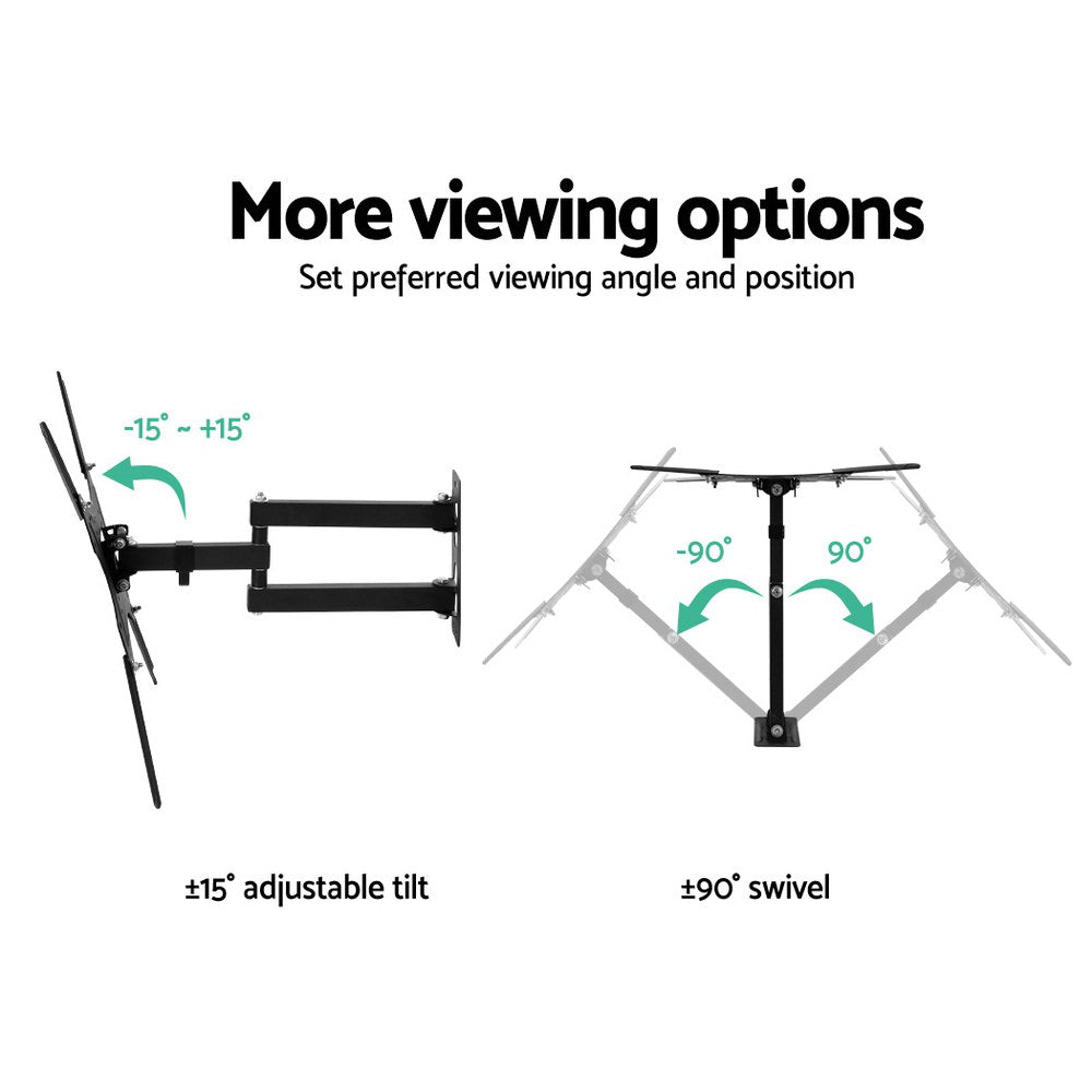 Artiss TV Wall Mount Monitor Bracket Swivel Tilt 24 32 37 40 42 47 50 Inch LED LCD-Audio &amp; Video &gt; TV Accessories - Peroz Australia - Image - 4