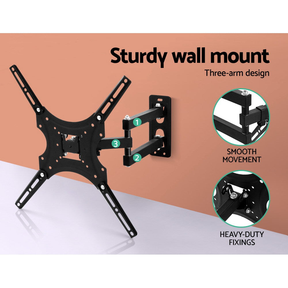 Artiss TV Wall Mount Monitor Bracket Swivel Tilt 24 32 37 40 42 47 50 Inch LED LCD-Audio &amp; Video &gt; TV Accessories - Peroz Australia - Image - 5