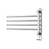 Towel Rail Rack Holder 4 Bars Wall Mounted Stainless Steel Swivel Hook-Home & Garden > Bathroom Accessories-PEROZ Accessories