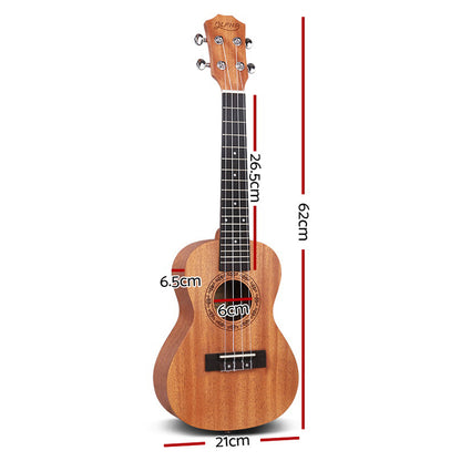 ALPHA 23 Inch Concert Ukulele Mahogany Ukeleles Uke Hawaii Guitar-Audio &amp; Video &gt; Musical Instrument &amp; Accessories-PEROZ Accessories