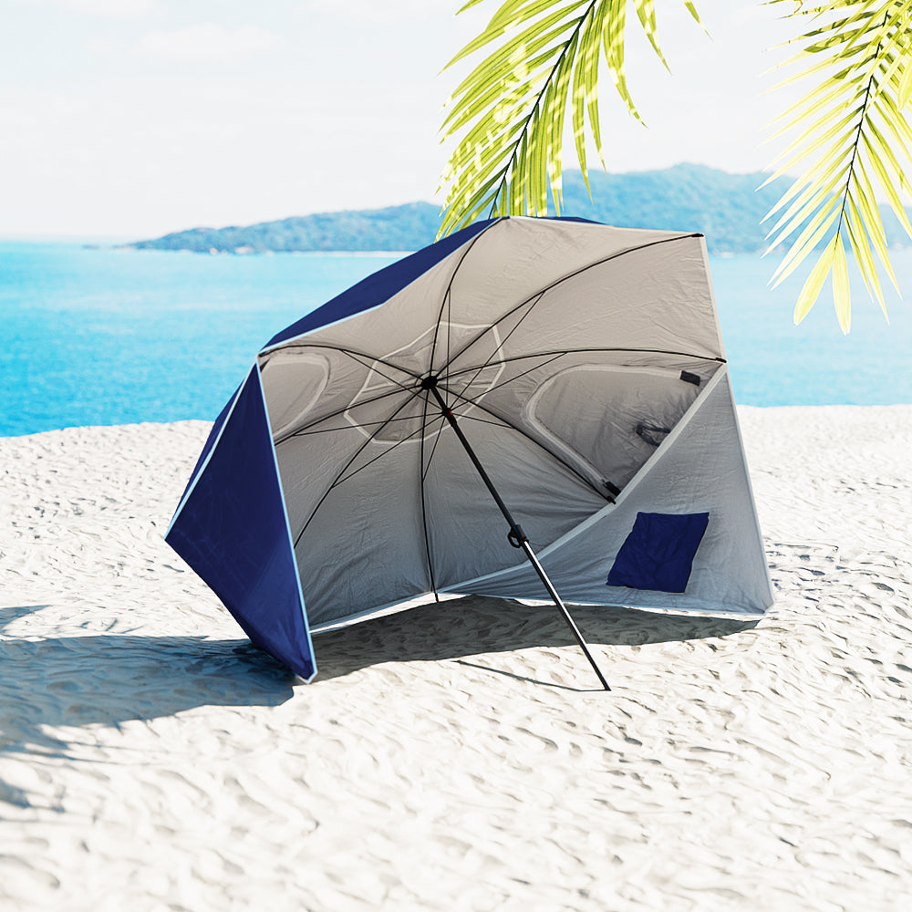 Instahut Outdoor Beach Umbrella Garden Umbrellas Sun Extension Pole Sun Canpoy-Home &amp; Garden &gt; Shading-PEROZ Accessories