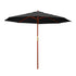 Instahut Outdoor Umbrella 3M Pole Cantilever Stand Garden Umbrellas Patio Black-Furniture > Outdoor-PEROZ Accessories