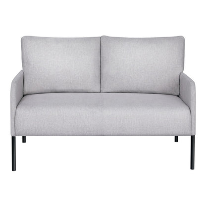 Artiss Armchair 2-Seater Sofa Accent Chair Loveseat Grey Linen Fabric Metal Leg-Furniture &gt; Bar Stools &amp; Chairs-PEROZ Accessories