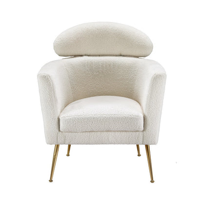 Artiss Armchair Boucle Fabric White Yoli-Furniture &gt; Bar Stools &amp; Chairs-PEROZ Accessories