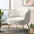 Artiss Armchair Lounge Chair Accent Chairs Armchairs Sherpa Boucle Sofa White-Armchair - Peroz Australia - Image - 1