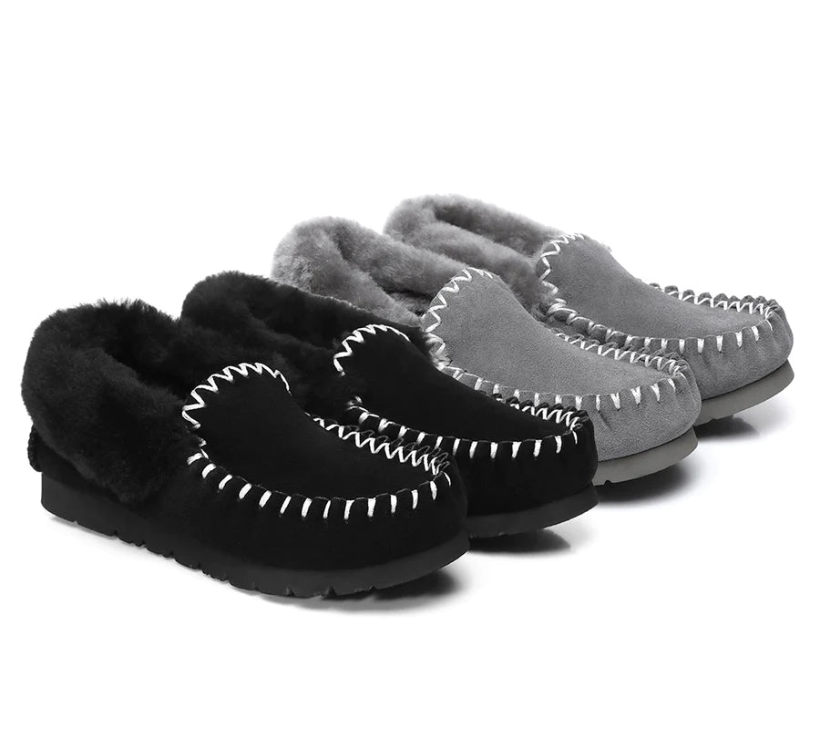 Australian Shepherd Kids Ankle Slippers popo Moccasins-Slippers-PEROZ Accessories