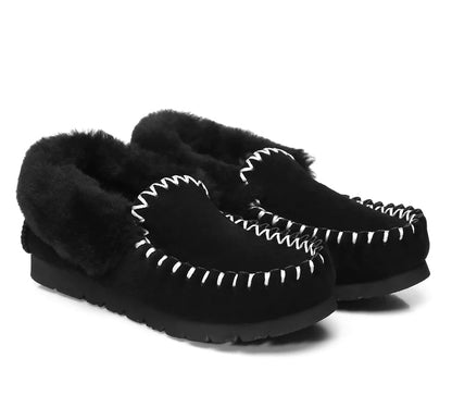 Australian Shepherd Kids Ankle Slippers popo Moccasins-Slippers-PEROZ Accessories