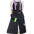Anyhouz Kitchen Apron Black with purple 2 Bags Bibs Trendy Waterproof Oil Resistant Overall Chef Adjustable Nail Salon-Aprons-PEROZ Accessories