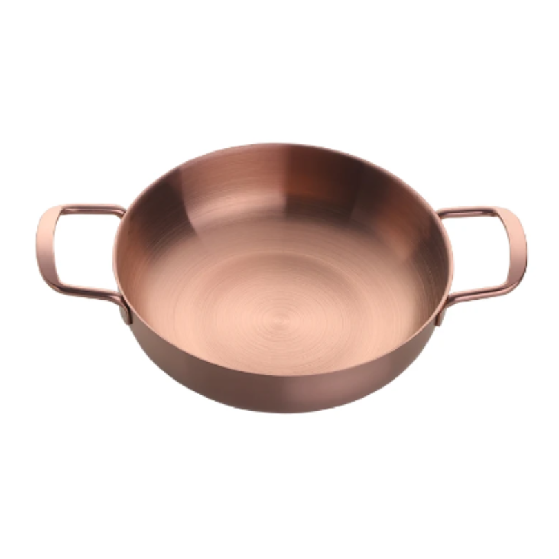 Anygleam Stock Pot Rosegold-S Stainless Steel HotPot Without Lid Single-Layer Cooking Soup Noodle Sea Food Home Kitchen Restaurant Tools-Pots-PEROZ Accessories