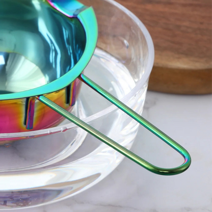 Anygleam Melting Pot 2Pcs Gold Chocolate Melt Cookware Kitchen Heating Container Milk Bowl Baking Tool Kitchenware-Pots-PEROZ Accessories
