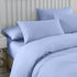 Royal Comfort 2000TC 6 Piece Bamboo Sheet & Quilt Cover Set Cooling Breathable - Double - Light Blue-Bed Sheets-PEROZ Accessories