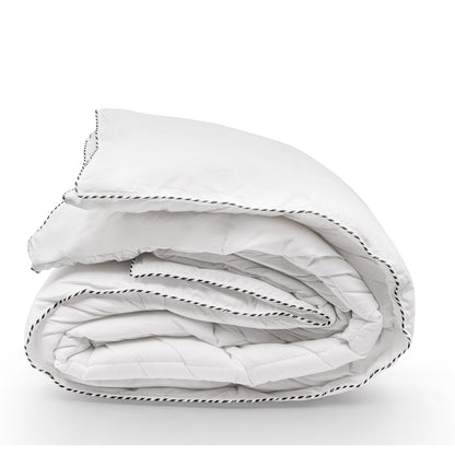 Royal Comfort Bamboo Blend Quilt 250GSM Luxury Duvet 100% Cotton Cover - Single - White-Home &amp; Garden &gt; Bedding-PEROZ Accessories