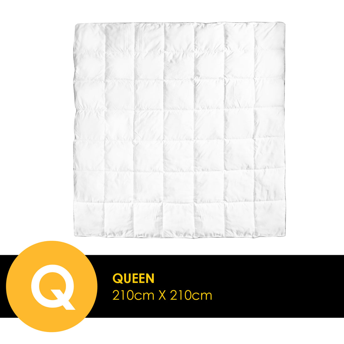 Royal Comfort Bamboo Blend Quilt 250GSM Luxury Duvet 100% Cotton Cover - Queen - White-Home &amp; Garden &gt; Bedding-PEROZ Accessories