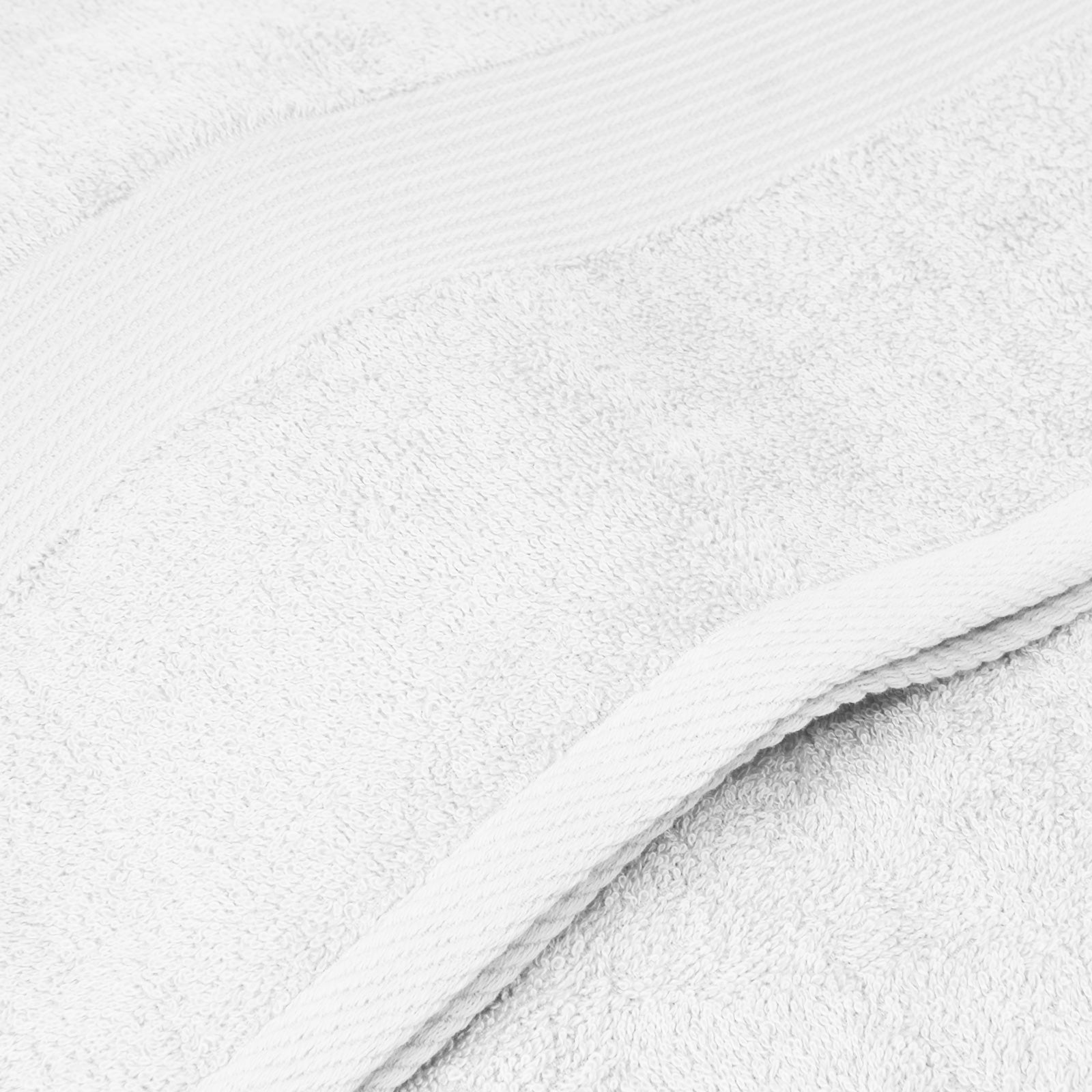 Royal Comfort 5 Piece Cotton Bamboo Towel Set 450GSM Luxurious Absorbent Plush - White-Towels-PEROZ Accessories