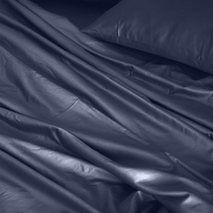Royal Comfort 1000TC Hotel Grade Bamboo Cotton Sheets Pillowcases Set Ultrasoft - Queen - Royal Blue-Bed Sheets-PEROZ Accessories
