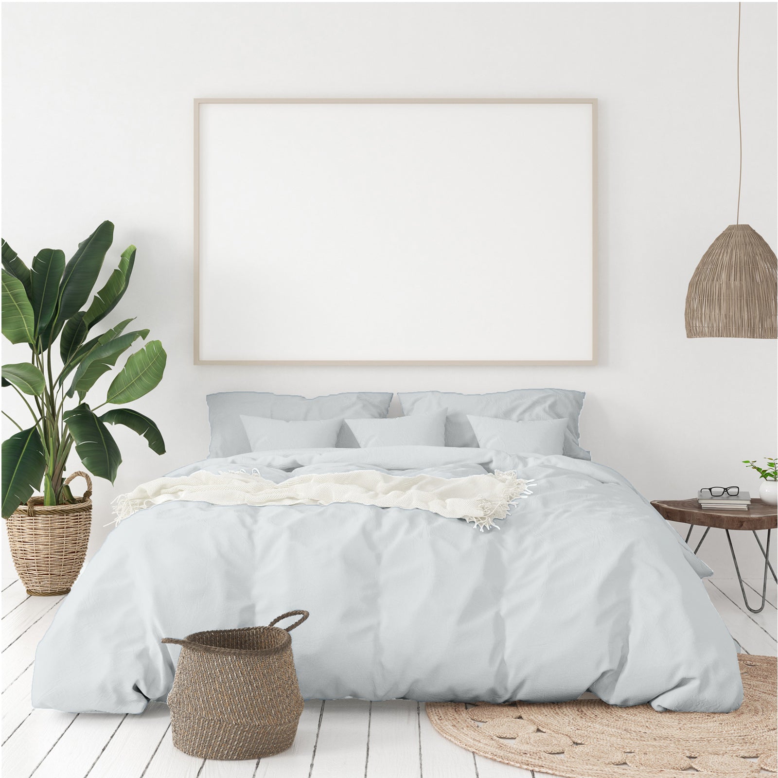 Balmain 1000 Thread Count Hotel Grade Bamboo Cotton Quilt Cover Pillowcases Set - Queen - Cool Grey-Quilt Covers-PEROZ Accessories