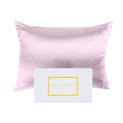 Royal Comfort Pure Silk Pillow Case 100% Mulberry Silk Hypoallergenic Pillowcase - Lilac-Pillowcases-PEROZ Accessories