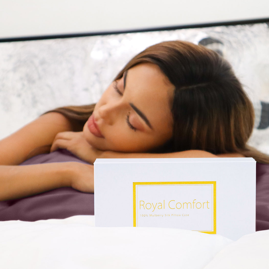 Royal Comfort Pure Silk Pillow Case 100% Mulberry Silk Hypoallergenic Pillowcase - Malaga Wine-Pillowcases-PEROZ Accessories