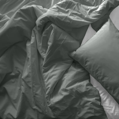 Royal Comfort Bamboo Blended Quilt Cover Set 1000TC Ultra Soft Luxury Bedding - King - Charcoal-Home &amp; Garden &gt; Bedding-PEROZ Accessories
