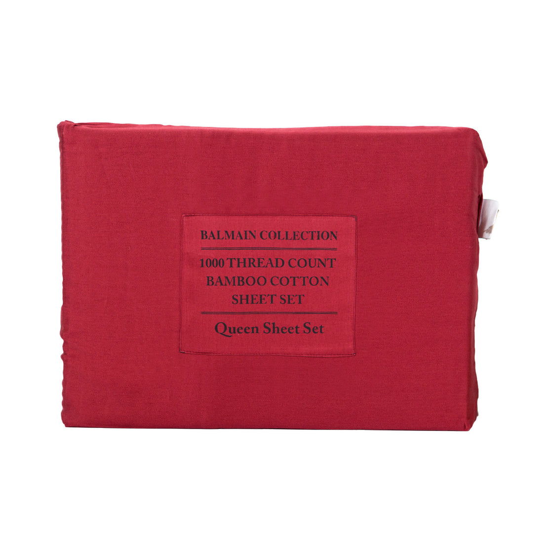 Royal Comfort 1000TC Balmain Hotel Grade Bamboo Cotton Sheets Pillowcases Set - Queen - Bordeaux-Bed Sheets-PEROZ Accessories