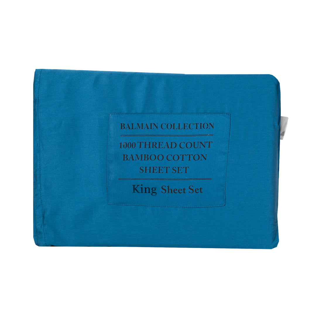 Royal Comfort 1000TC Balmain Hotel Grade Bamboo Cotton Sheets Pillowcases Set - King - Mineral Blue-Bed Sheets-PEROZ Accessories