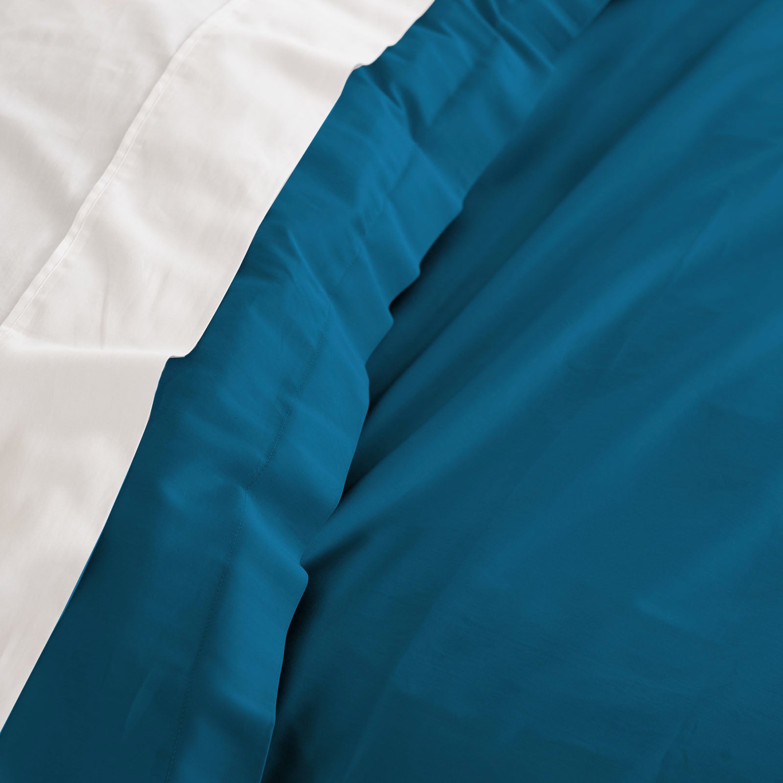 Balmain 1000 Thread Count Hotel Grade Bamboo Cotton Quilt Cover Pillowcases Set - King - Mineral Blue-Quilt Covers-PEROZ Accessories
