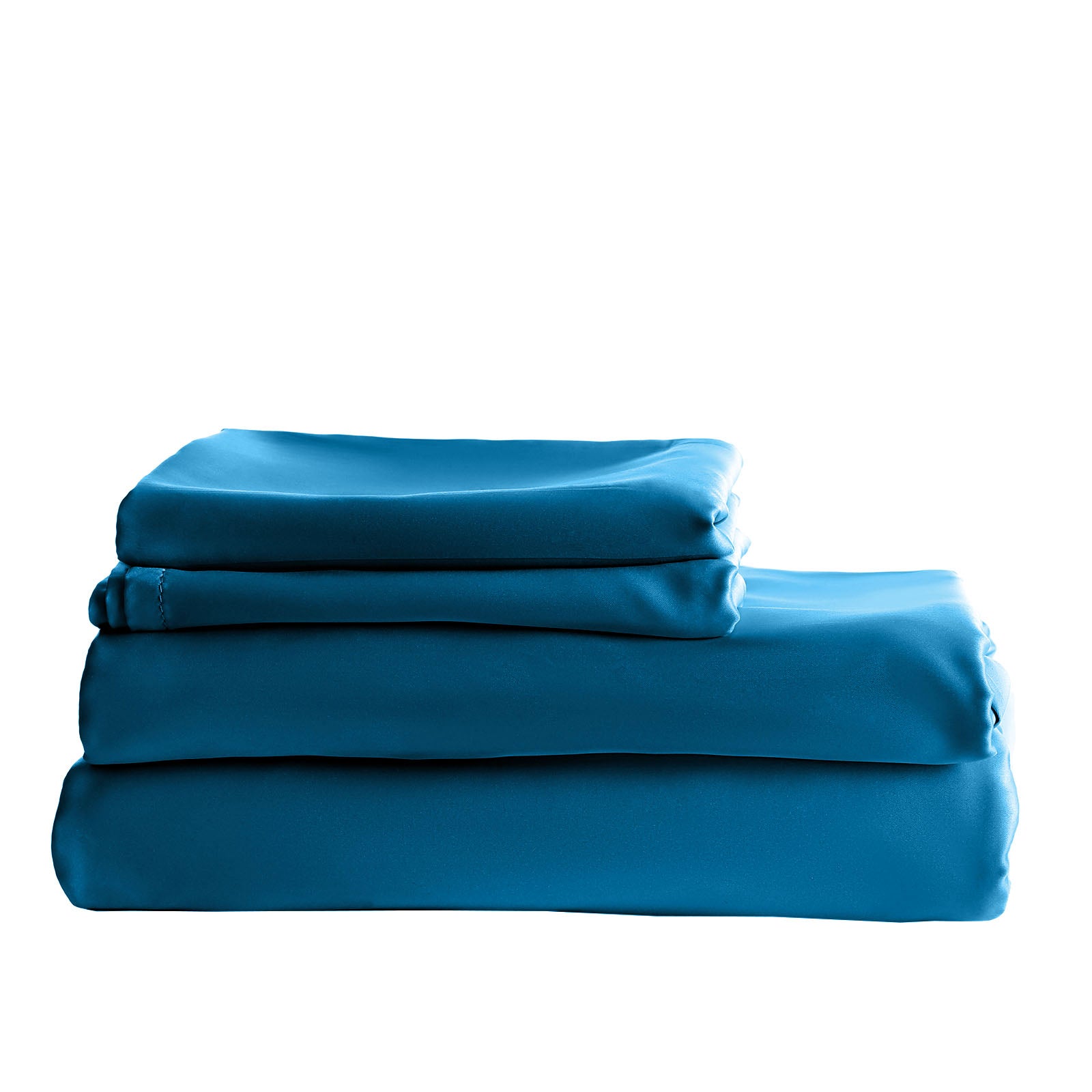 Balmain 1000 Thread Count Hotel Grade Bamboo Cotton Quilt Cover Pillowcases Set - King - Mineral Blue-Quilt Covers-PEROZ Accessories