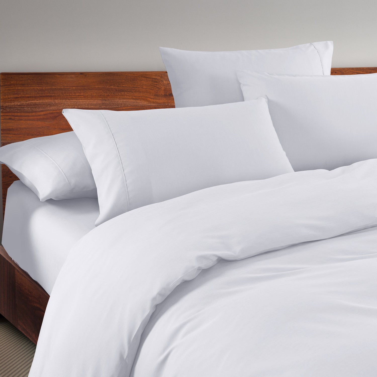 Royal Comfort 1500 Thread Count 6 Piece Cotton Rich Bedroom Collection Set - Queen - White-Home &amp; Garden &gt; Bedding-PEROZ Accessories