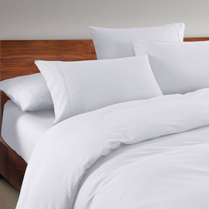 Royal Comfort 1500 Thread Count 6 Piece Cotton Rich Bedroom Collection Set - Queen - White-Home &amp; Garden &gt; Bedding-PEROZ Accessories