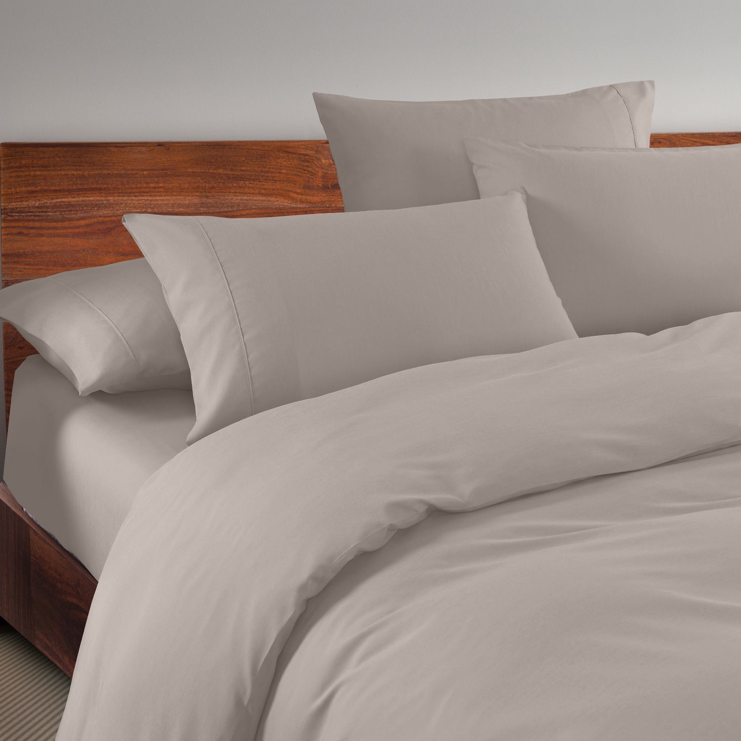 Royal Comfort 1500 Thread Count 6 Piece Cotton Rich Bedroom Collection Set - Queen - Stone-Home &amp; Garden &gt; Bedding-PEROZ Accessories