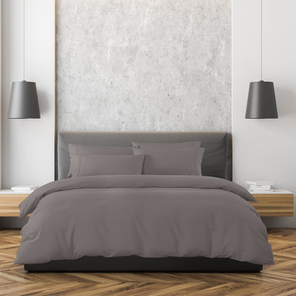 Royal Comfort 1500 Thread Count 6 Piece Cotton Rich Bedroom Collection Set - King - Dusk Grey-Home &amp; Garden &gt; Bedding-PEROZ Accessories