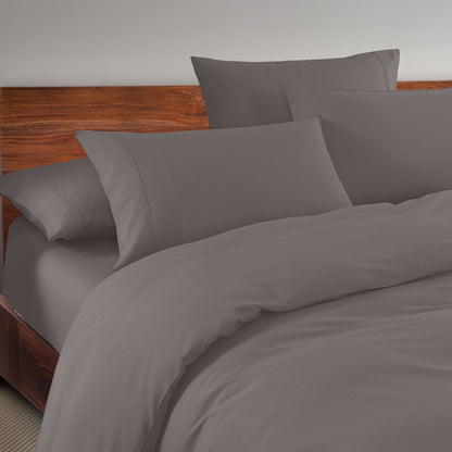 Royal Comfort 1500 Thread Count 6 Piece Cotton Rich Bedroom Collection Set - King - Dusk Grey-Home &amp; Garden &gt; Bedding-PEROZ Accessories