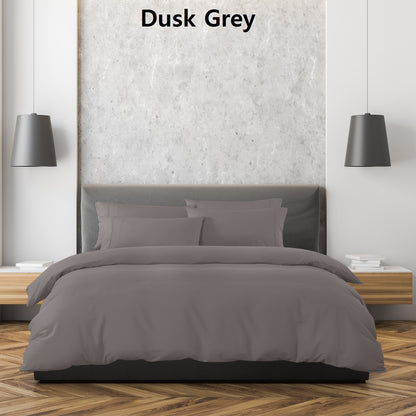 Royal Comfort 1500 Thread Count 6 Piece Cotton Rich Bedroom Collection Set - King - Dusk Grey-Home &amp; Garden &gt; Bedding-PEROZ Accessories