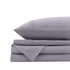 Royal Comfort Vintage Washed 100% Cotton Sheet Set Fitted Flat Sheet Pillowcases - Double - Grey-Home & Garden > Bedding-PEROZ Accessories