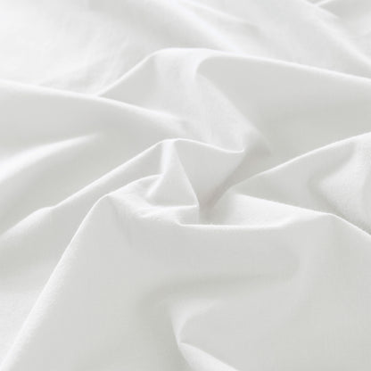 Royal Comfort Vintage Washed 100% Cotton Quilt Cover Set Bedding Ultra Soft - Queen - White-Home &amp; Garden &gt; Bedding-PEROZ Accessories