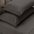 Royal Comfort 4 Piece 1500TC Sheet Set And Goose Feather Down Pillows 2 Pack Set - Queen - Stone-Home & Garden > Bedding-PEROZ Accessories