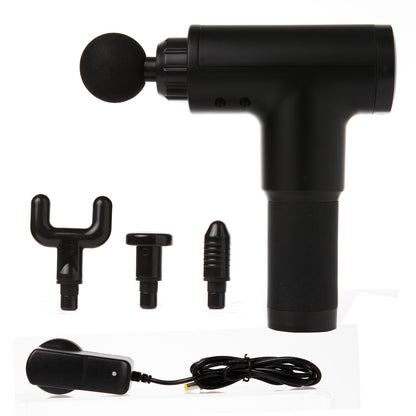 FitSmart LCD Display 6 Level Vibration Therapy Device Massage Gun Black-Massagers-PEROZ Accessories