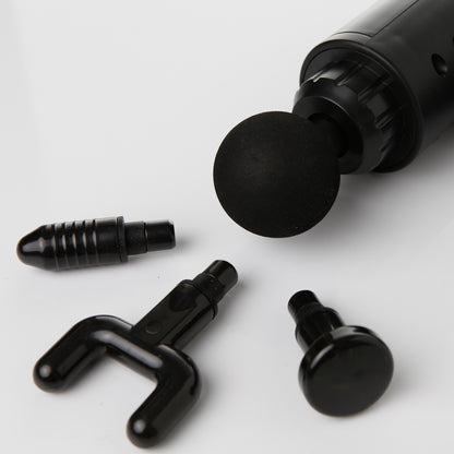 FitSmart LCD Display 6 Level Vibration Therapy Device Massage Gun Black-Massagers-PEROZ Accessories